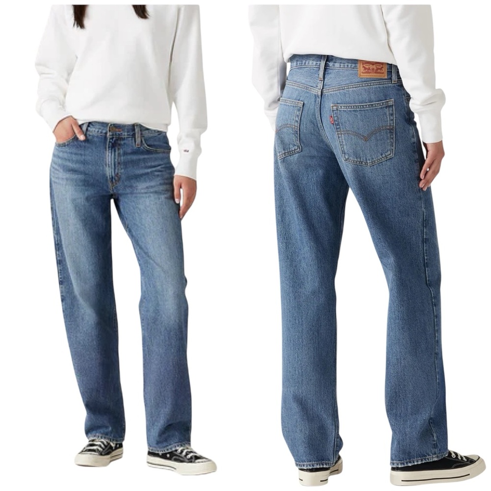 Levi's '94 Baggy Non-Stretch Denim Midi Rise Loose Fit Straight Leg Jeans